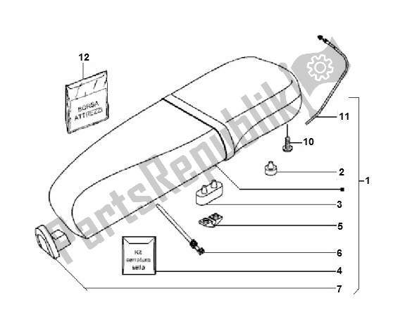 Todas las partes para Buddy de Piaggio LX 2V 25 KM H 50 2000 - 2010