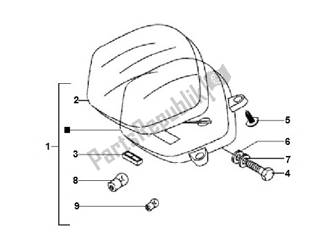 All parts for the Cockpit of the Piaggio LX 2V Touring 25 KM H 50 2000 - 2010