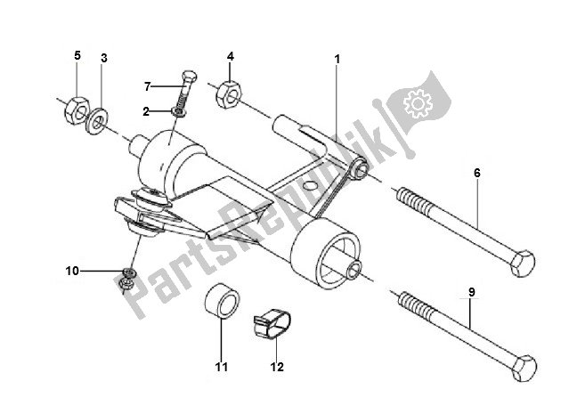 Todas as partes de Subquadro do Piaggio LX 2V Touring 25 KM H 50 2000 - 2010