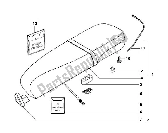 Tutte le parti per il Buddy del Piaggio LX 4V 45 KM 50 2000 - 2010