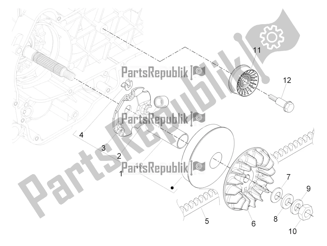 Toutes les pièces pour le Poulie Motrice du Piaggio Beverly 300 IE ABS 2016