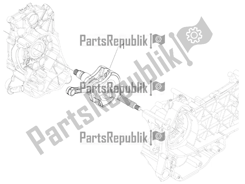 Todas las partes para Cigüeñal de Piaggio Beverly 300 IE ABS 2020