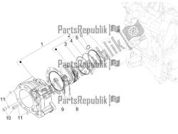 Cylinder-piston-wrist pin unit