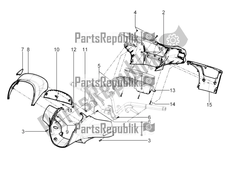 Todas las partes para Coberturas De Manillar de Piaggio Beverly 300 IE ABS Apac 2019