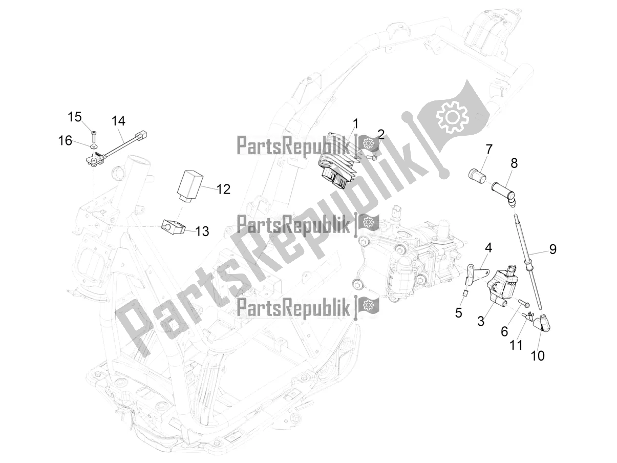 Todas las partes para Reguladores De Voltaje - Unidades De Control Electrónico (ecu) - H. T. Bobina de Piaggio Beverly 300 IE HPE ABS 2021