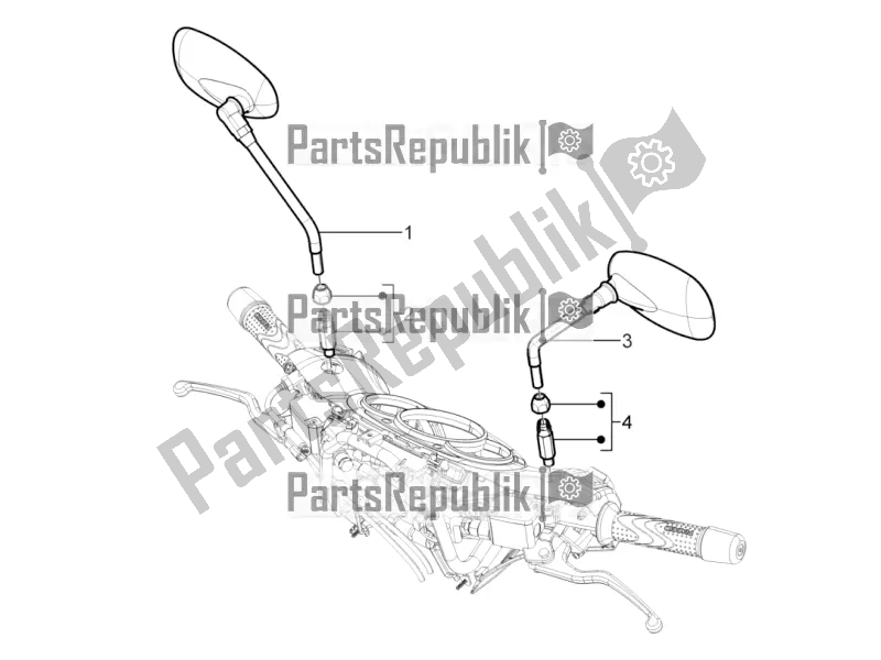 Todas las partes para Espejo / S De Conducción de Piaggio Beverly 300 Rst/s 4V IE 2016