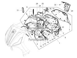 Front glove-box - Knee-guard panel