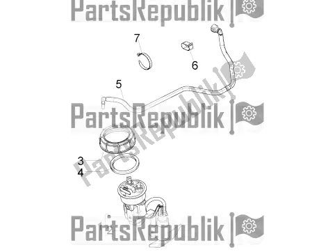 Toutes les pièces pour le Système D'alimentation du Piaggio Beverly 350 4V IE 2017