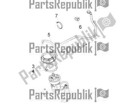 Toutes les pièces pour le Système D'alimentation du Piaggio Beverly 350 4V IE 2018