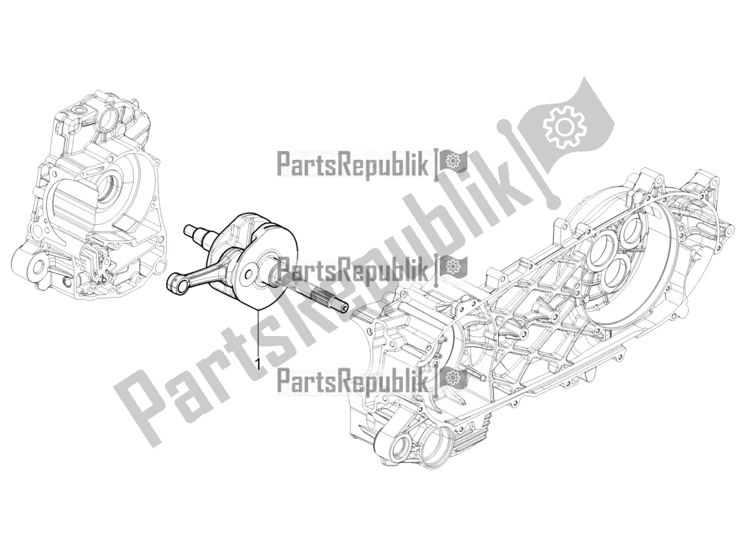 Toutes les pièces pour le Vilebrequin du Piaggio Beverly 350 4V IE 2019