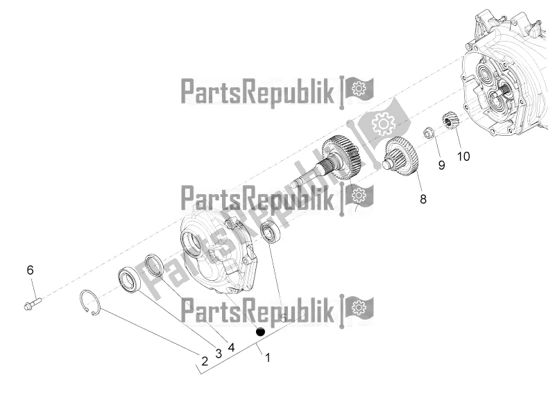 Todas las partes para Unidad De Reducción de Piaggio Beverly 350 IE ABS 2020