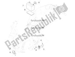 interruttori del telecomando - batteria - avvisatore acustico