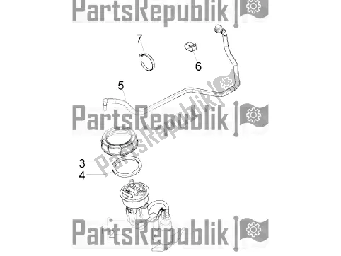 Todas las partes para Sistema De Suministros de Piaggio Beverly 350 IE ABS 2020