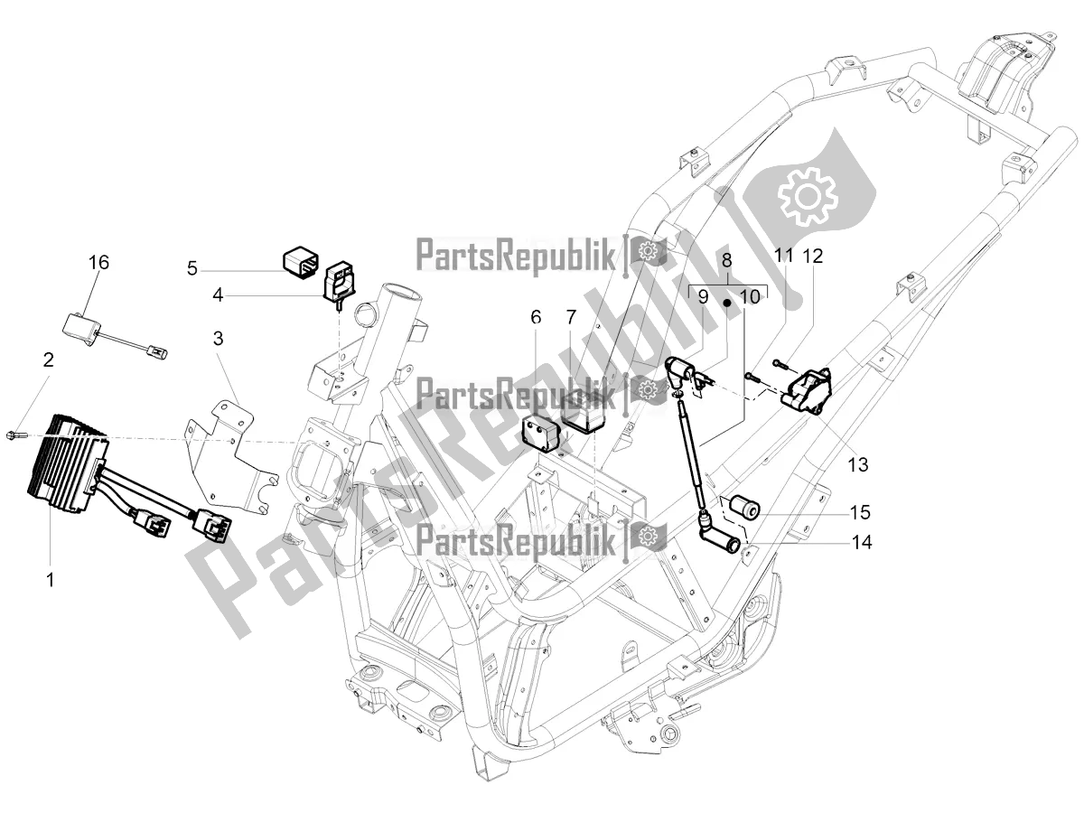 All parts for the Voltage Regulators - Electronic Control Units (ecu) - H. T. Coil of the Piaggio Beverly 350 IE ABS 2020