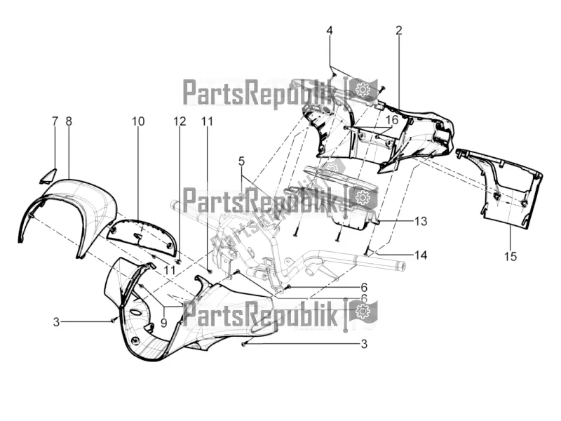 Todas las partes para Coberturas De Manillar de Piaggio Beverly 350 IE ABS 2021