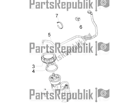 Todas las partes para Sistema De Suministros de Piaggio Beverly 350 IE ABS 2021