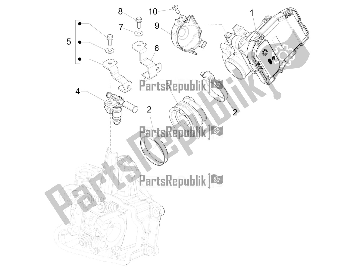 Todas las partes para Throttle Body - Injector - Induction Joint de Piaggio Beverly 350 IE ABS 2021
