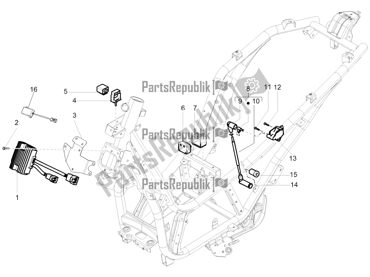 Toutes les pièces pour le Régulateurs De Tension - Unités De Commande électronique (ecu) - H. T. Bobine du Piaggio Beverly 350 IE ABS 2021