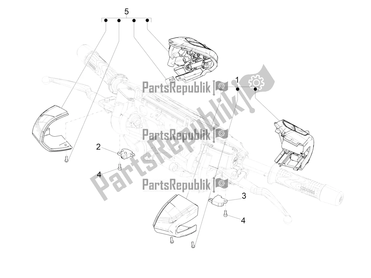 Wszystkie części do Selektory - Prze?? Czniki - Przyciski Piaggio Beverly 400 ABS Apac 2021