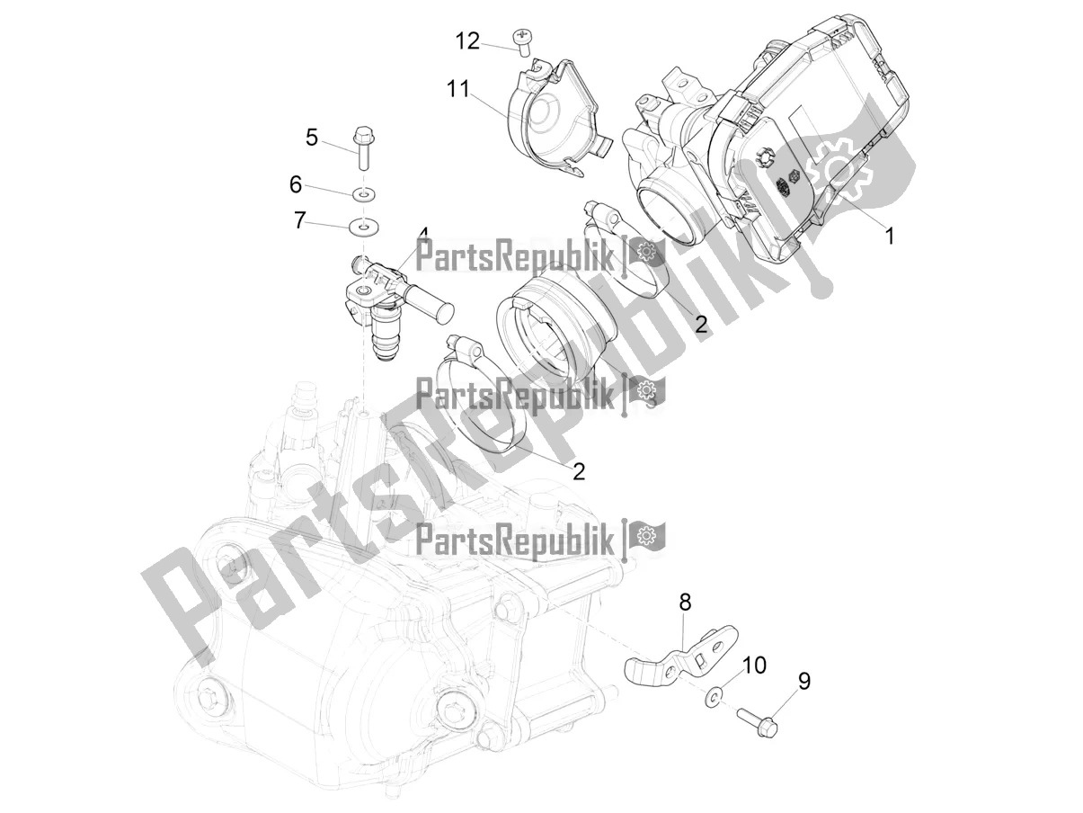 Todas las partes para Throttle Body - Injector - Induction Joint de Piaggio Beverly 400 ABS Apac 2021