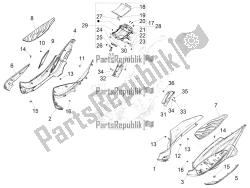 Central cover - Footrests