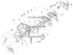 vano portaoggetti anteriore - pannello di protezione per le ginocchia