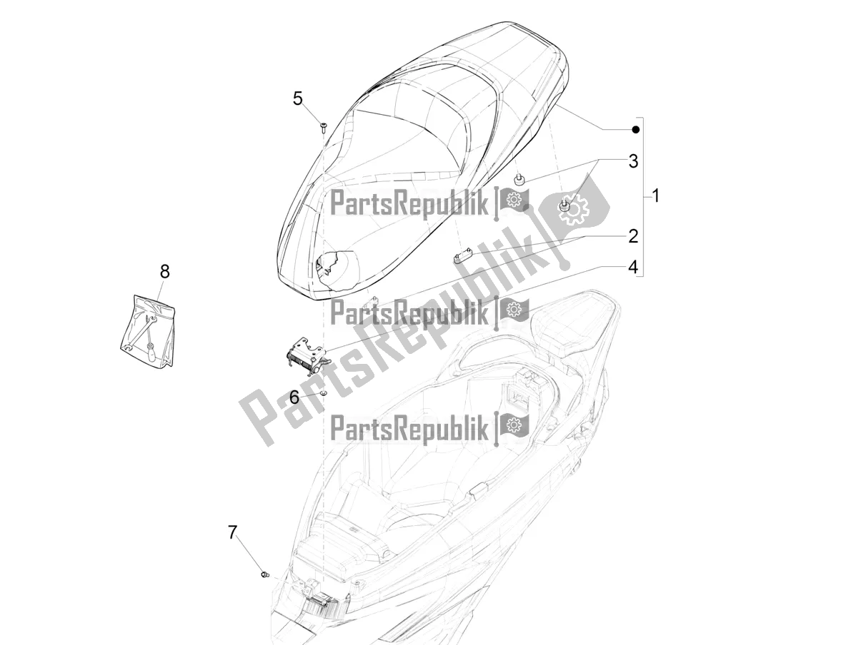 Todas las partes para Silla De Montar / Asientos de Piaggio Beverly 400 ABS Apac 2022