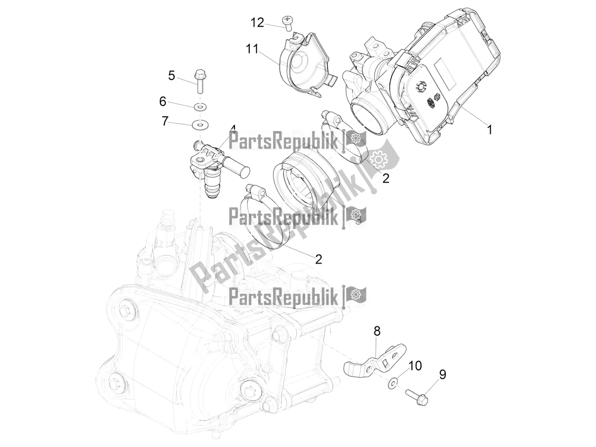 Todas las partes para Throttle Body - Injector - Induction Joint de Piaggio Beverly 400 ABS Apac 2022