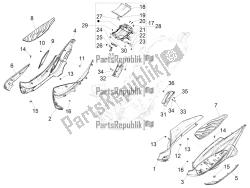 Central cover - Footrests