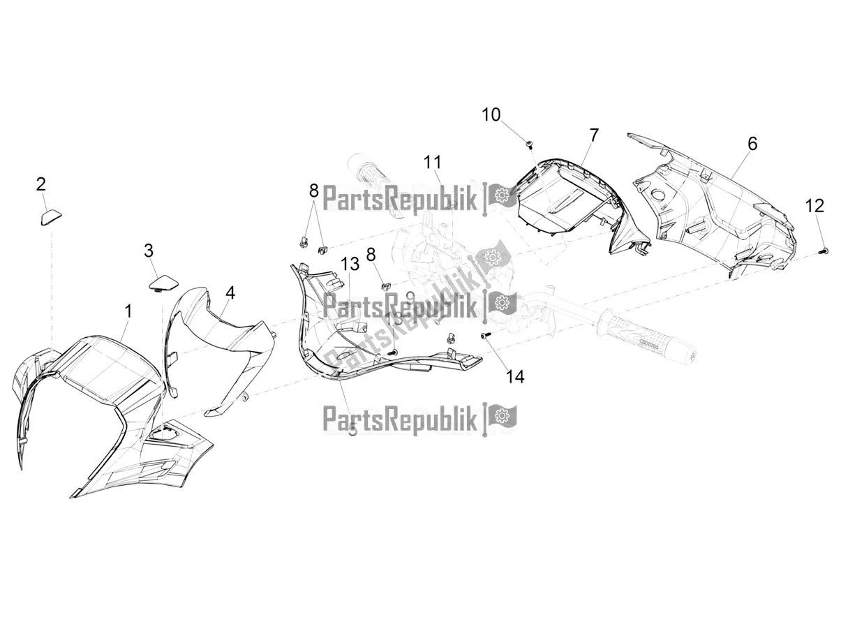 Todas las partes para Coberturas De Manillar de Piaggio Beverly 400 HPE ABS 2021