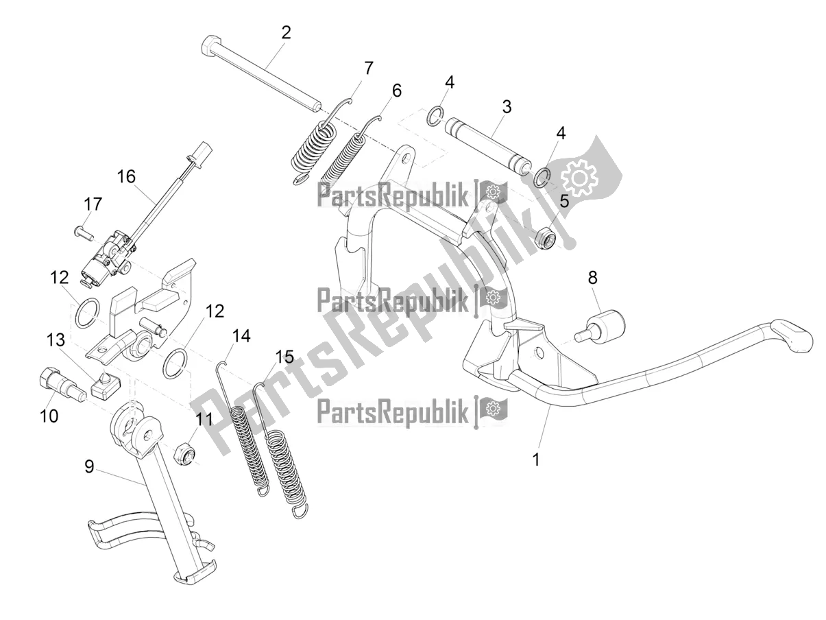 Todas as partes de Suporte / S do Piaggio Beverly 400 HPE ABS 2021