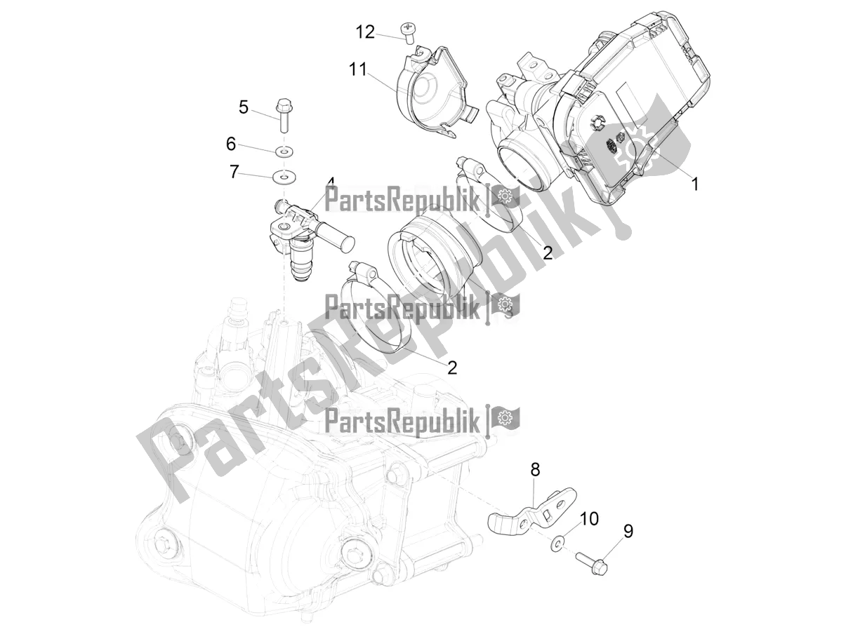 Todas las partes para Throttle Body - Injector - Induction Joint de Piaggio Beverly 400 HPE ABS 2021