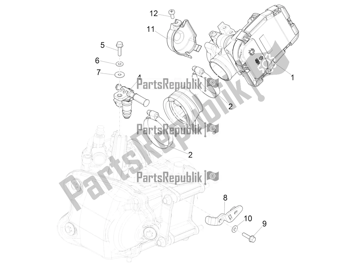 Todas las partes para Throttle Body - Injector - Induction Joint de Piaggio Beverly 400 HPE ABS 2021