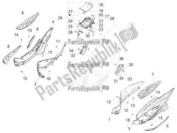 Central cover - Footrests