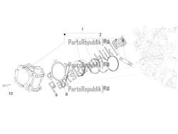 Cylinder-piston-wrist pin unit