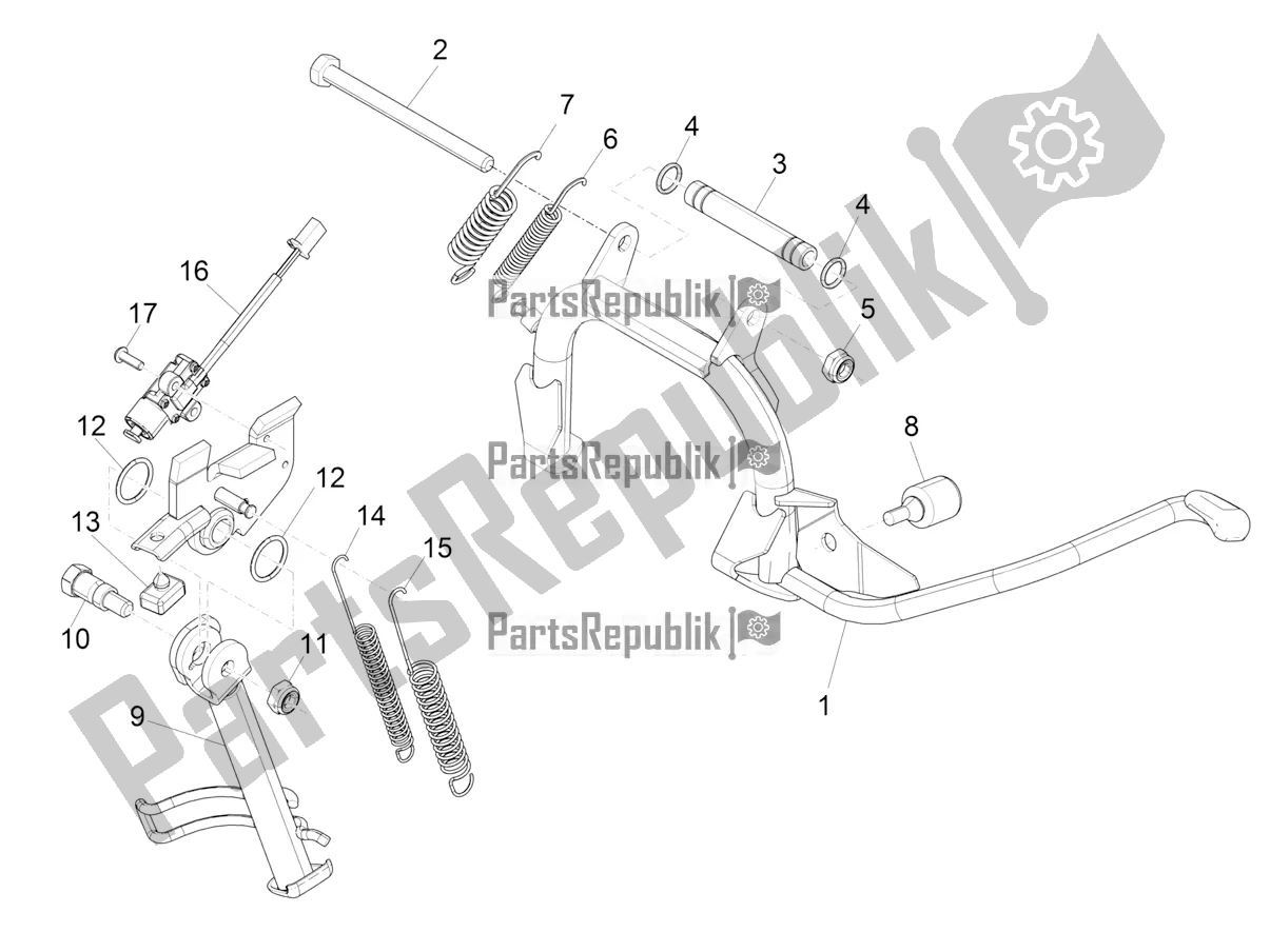 Todas las partes para Soporte / S de Piaggio Beverly 400 HPE ABS 2022