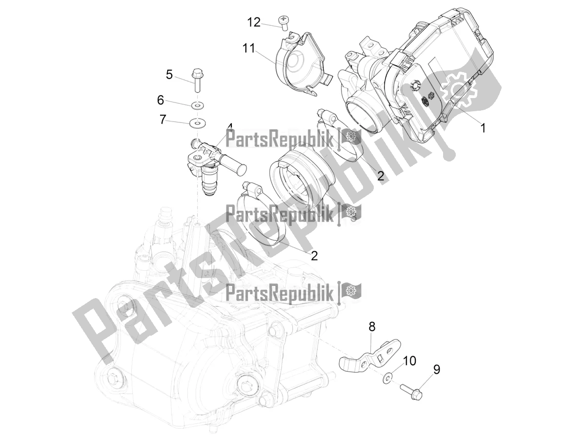 Todas las partes para Throttle Body - Injector - Induction Joint de Piaggio Beverly 400 HPE ABS 2022