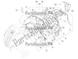 vano portaoggetti anteriore - pannello di protezione per le ginocchia