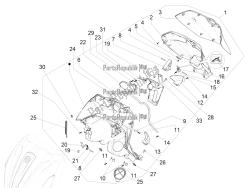 vano portaoggetti anteriore - pannello di protezione per le ginocchia