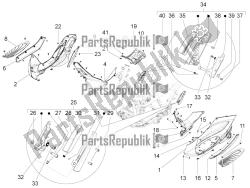 Central cover - Footrests