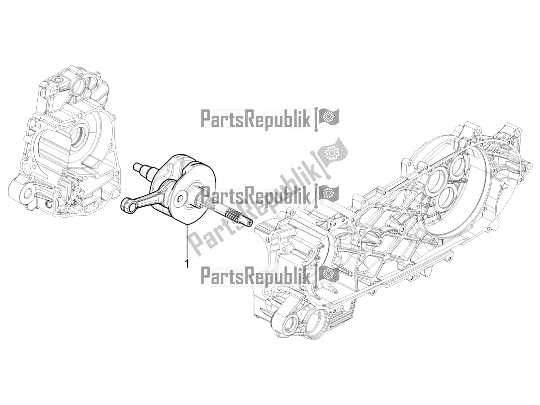 Toutes les pièces pour le Vilebrequin du Piaggio BV 350 IE ABS USA / CA 2020