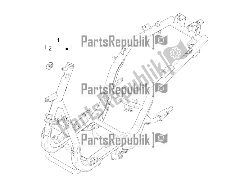 Alle onderdelen voor de Frame / Carrosserie van de Piaggio FLY 150 3V IE 2016