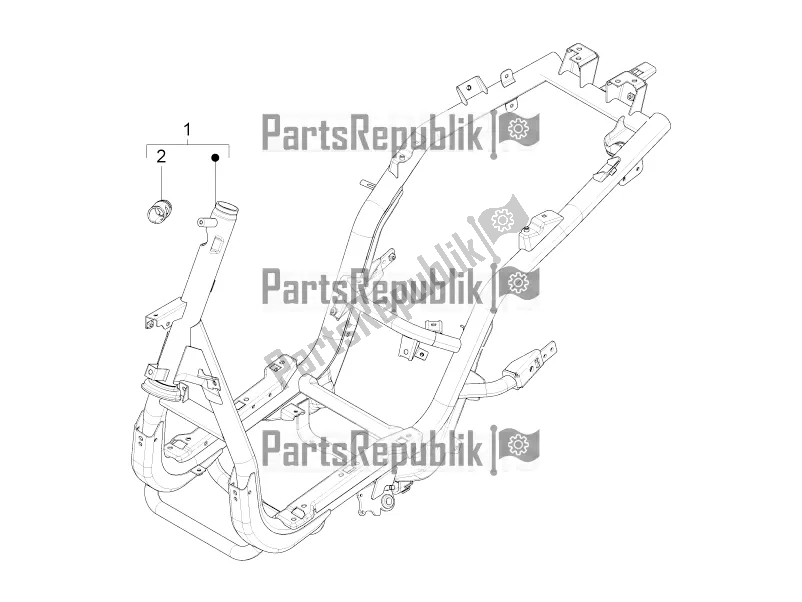All parts for the Frame/bodywork of the Piaggio FLY 150 3V IE 2017