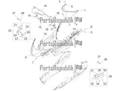 Central cover - Footrests