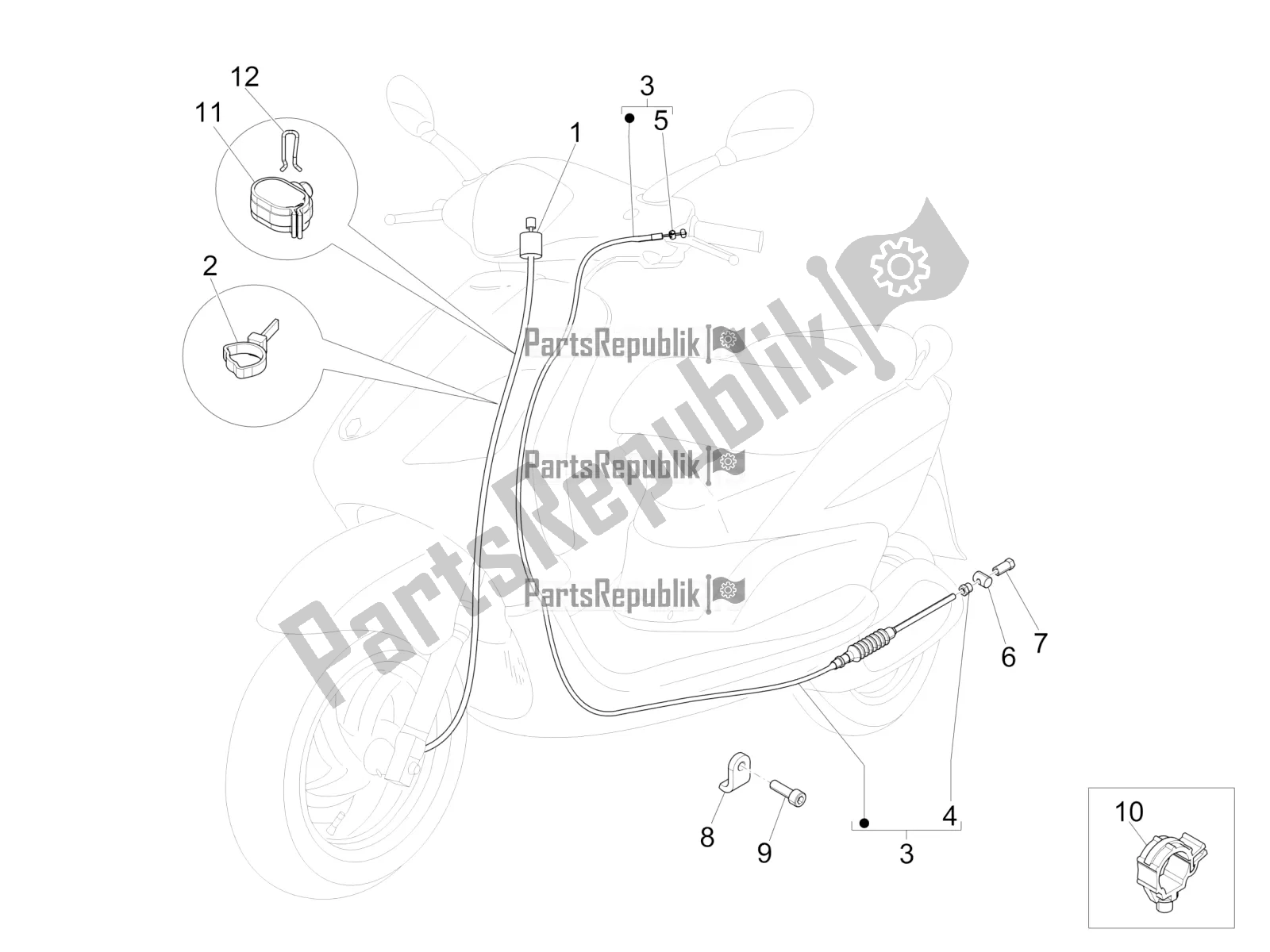 Toutes les pièces pour le Transmissions du Piaggio FLY 150 3V IE 2018