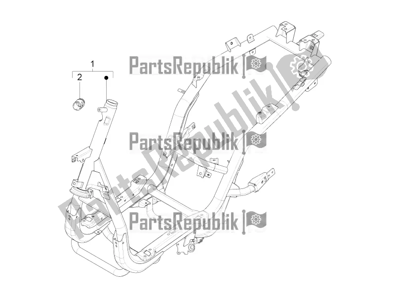 Wszystkie części do Rama / Nadwozie Piaggio FLY 50 4T 2V 2017