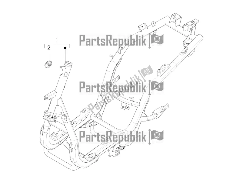All parts for the Frame/bodywork of the Piaggio FLY 50 4T 2V 2018
