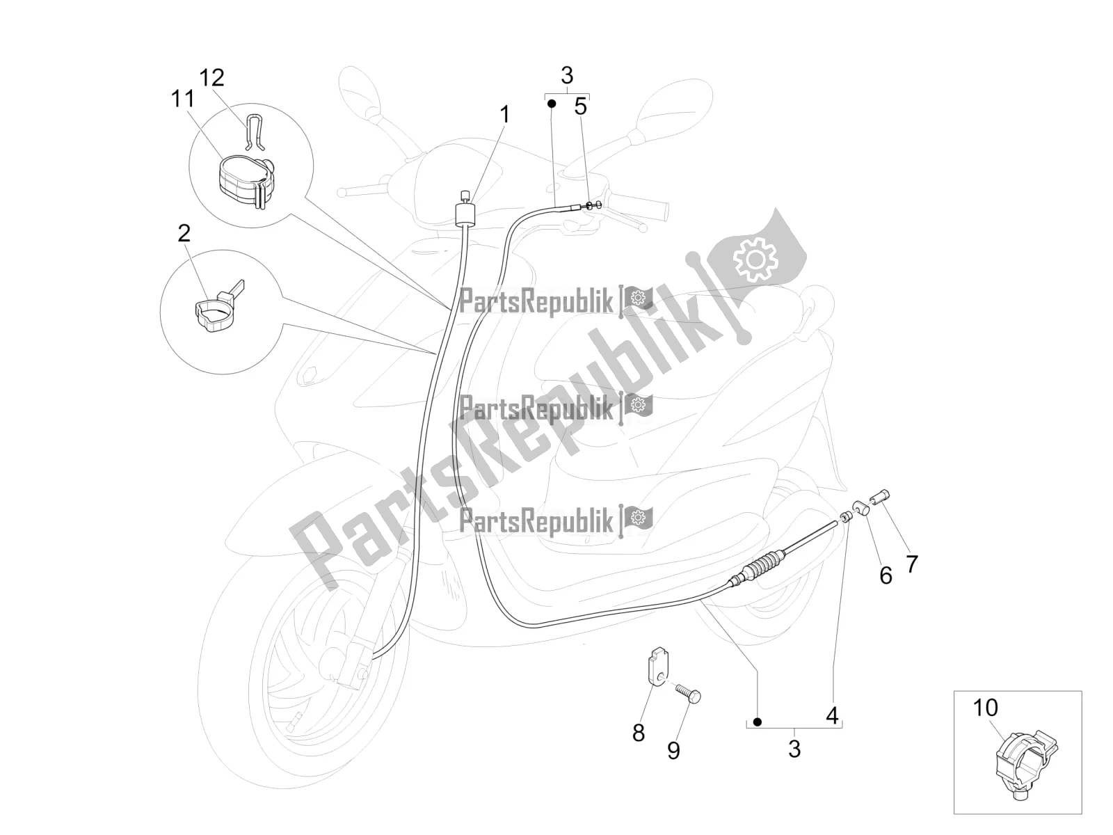 Toutes les pièces pour le Transmissions du Piaggio FLY 50 4T 4V 2017