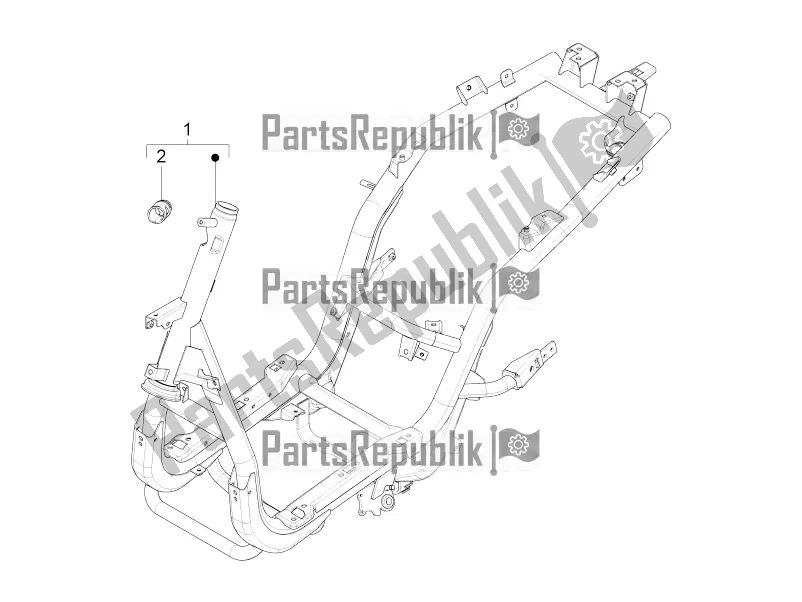 Toutes les pièces pour le Cadre / Carrosserie du Piaggio FLY 50 4T 4V 2018