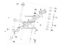 forcella / tubo sterzo - unità cuscinetto sterzo